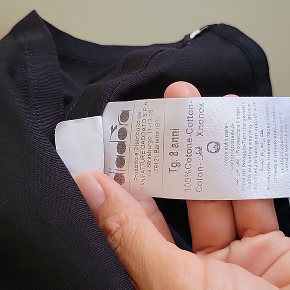 Diadora Girl's Black Tennis Dress, size 8T - Picture 8 of 11